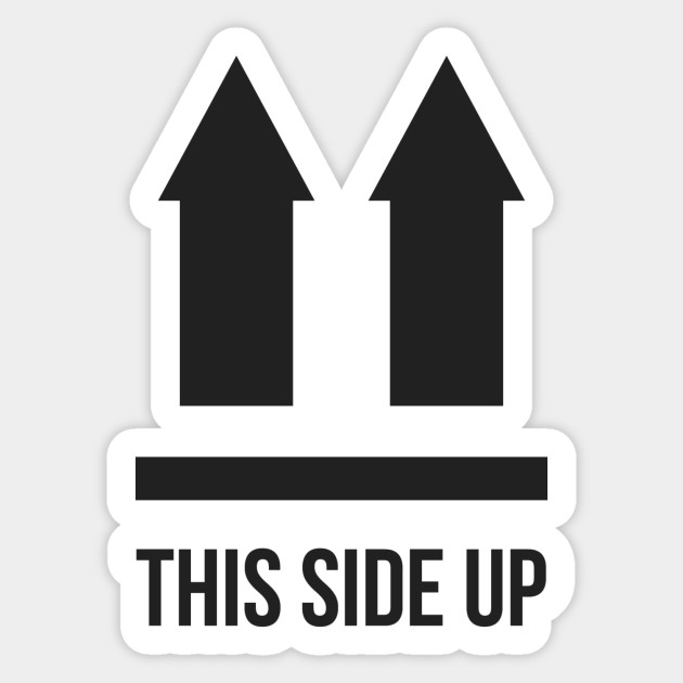 this side up - Up - Sticker | TeePublic UK